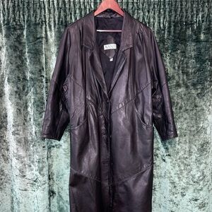 Vintage Leather Trench